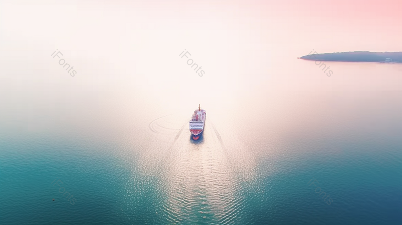 海上远景一艘大型运输货船,高清,摄影图,摄影图片,图片大全,摄影图免费下载